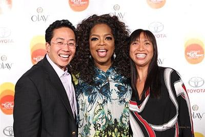 Dr. Tong, Oprah and Dr. LaCap dedicated givers.