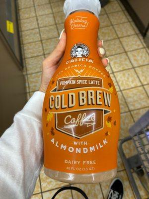 Califia Pumpkin Spice Latte Cold Brew coffee