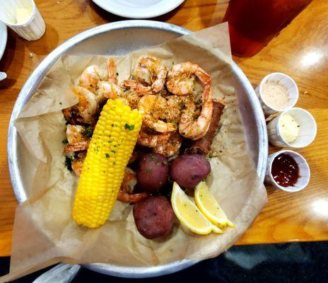 Boiled Seafood Shrimp Dinner