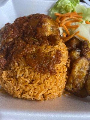 1. Jolof Rice with Chicken