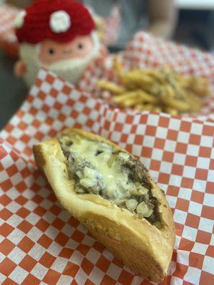 15. Small Mushroom Cheesesteak Sandwich