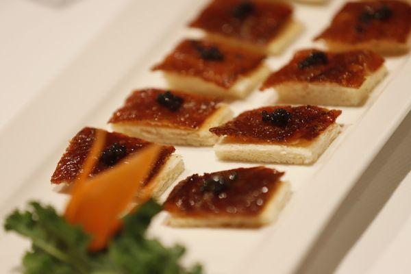 Peking Duck with caviar