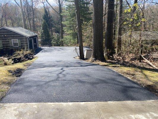 New Asphalt Driveway Installed