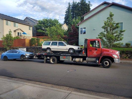 Local accident tow.