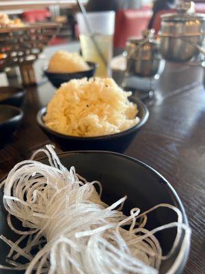 Vermicelli and rice