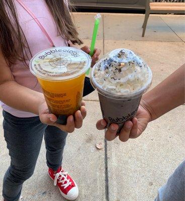 Mango Fruit Tea and Oreo Crush Special