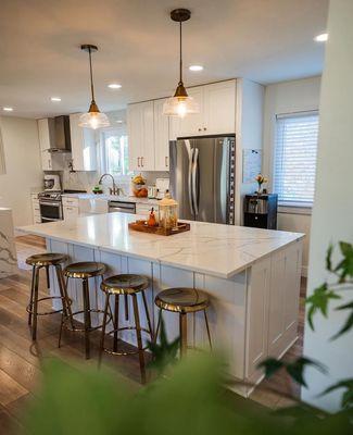 Full kitchen remodel with Quartz Countertops