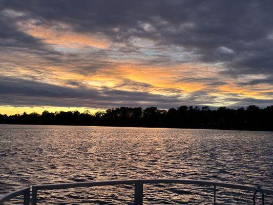 Boat ride to island