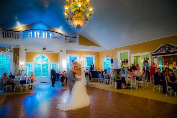 First dance in the Tiffany Ballroom,