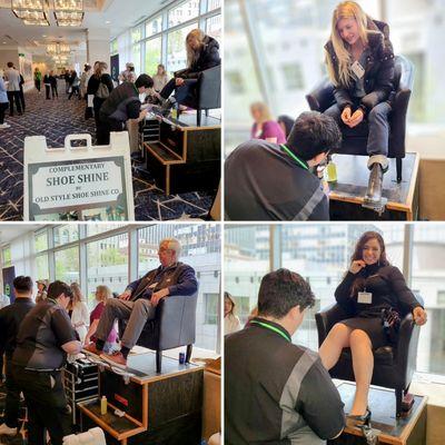 A shoe shine experience is the best way to do a networking social!