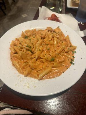 Penne Teppy with Chicken.