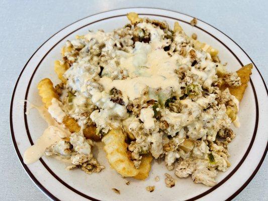 Loaded Chicken Hoagie Fries