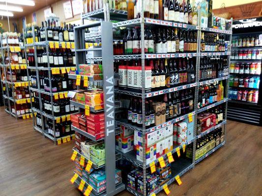 Wine and beer selection