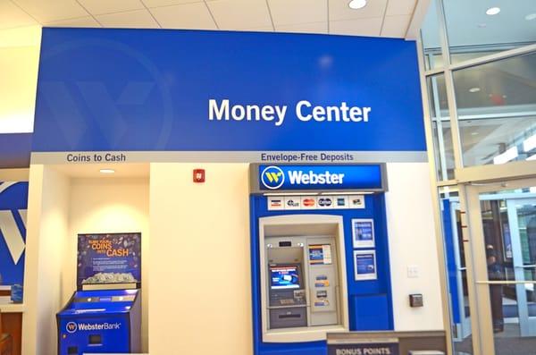 Need cash? Visit us to use the ATM or our coin counters.