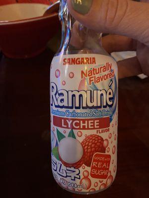 Japanese lychee soda