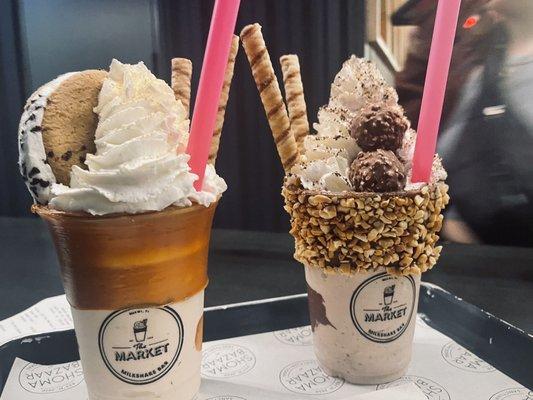 Dulce de Leche Milkshake & Ferrero Roche Milkshake