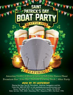 St Patricks Day Boat Party Seattle