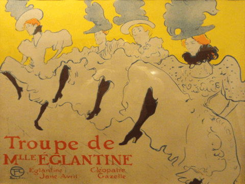 Henri de Toulouse-Lautrec (1864-1901)
 Troupe de Mlle Eglantine  
 1896  
 SOLD