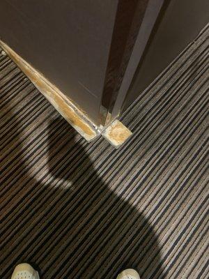 The hallway edging falling off