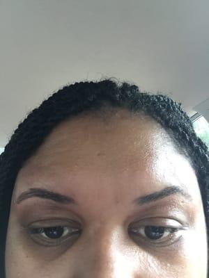 Eyebrow wax gone wrong (second look)...