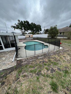 Pool Security Fence Install