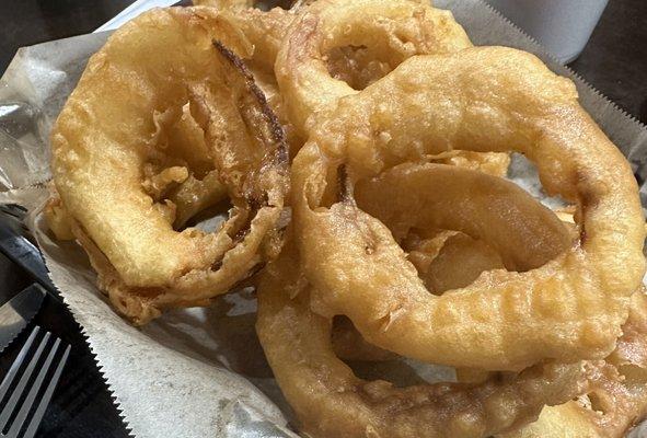 Onion rings. Yeah, baby.