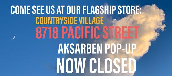 Our pop-up is now closed