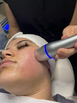 Cryo Therapy facial treatment