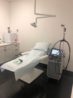 Proffessional Laser hair removal room.