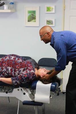 Dr. Tompkins adjusts the entire family.  Especially during pregnancy.