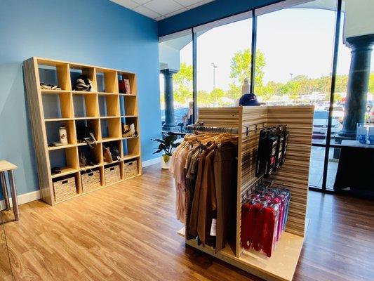 Beautiful studio with lots of retail and cubbies to put your items in while you take class.