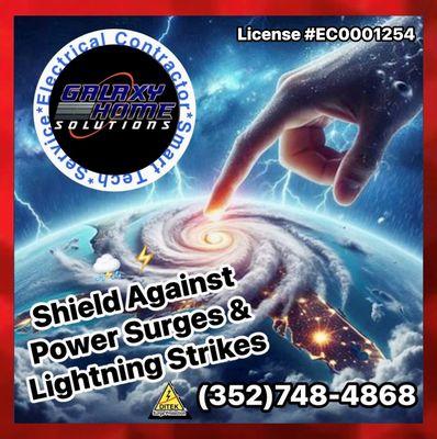 Shield your home against power surges and lightning strikes.