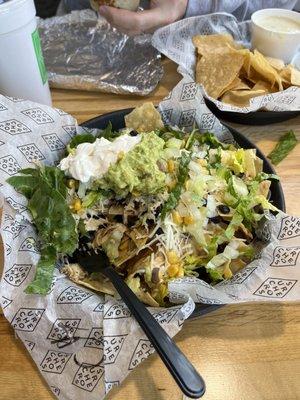 Nachos with chicken