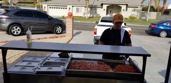 Awesome delicious Taca Tacos by Danny and Aimie . From start to finish they were delicious . Vegetarian dishes and kids dishes also.