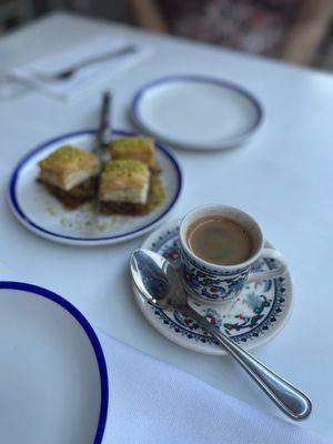 Turkish Coffee and Baklava