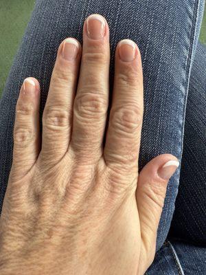 Gel French tips by TONY