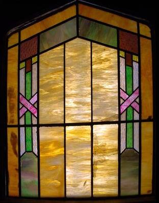 Gorgeous antique stained glass windo from a pre civil war house - i have 7 different ones.