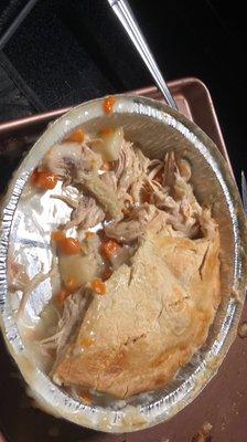 Chicken pot pie, followed the cooking instructions perfectly.