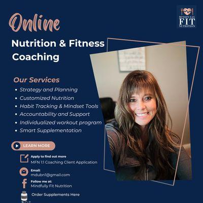 Services offered at Mindfully Fit Nutrition