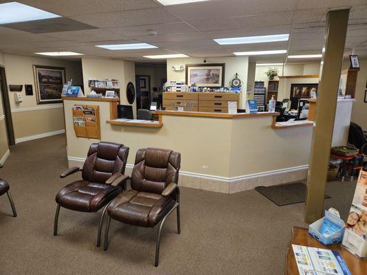 View of check-in area