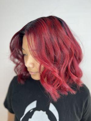 Vivid Hair color - Red