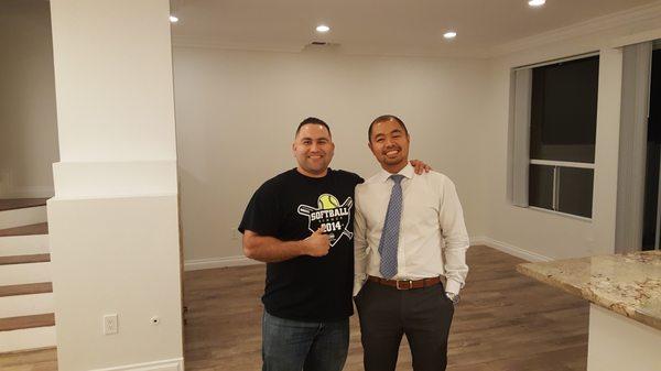 Jezer giving me the keys to my NEW CONDO!