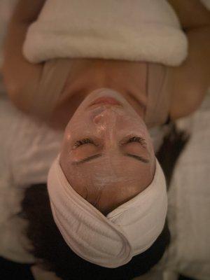 Everybody needs a minute or two, self care with facials are so relaxing.....