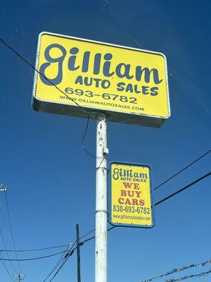 GILLIAM AUTO SALES