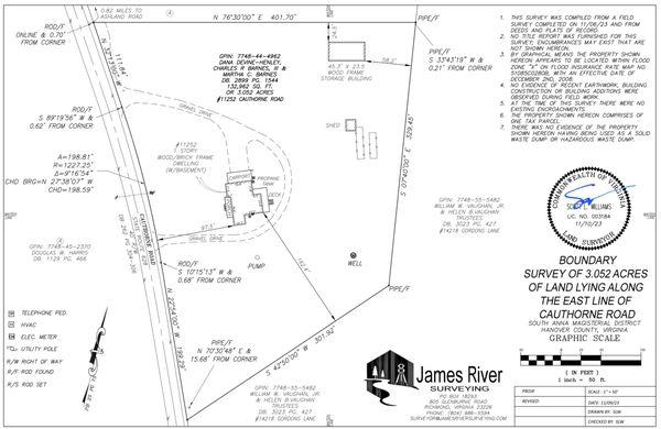 We can produce a finished plat so you have a record of the survey for future use.