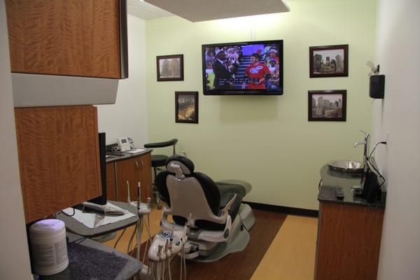 Leather Chairs to make you forget you're seeing a dentist. Unique anesthesia delivery eliminates discomfort, our #1