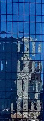 My bldg As seen reflected off Anthem Bldg