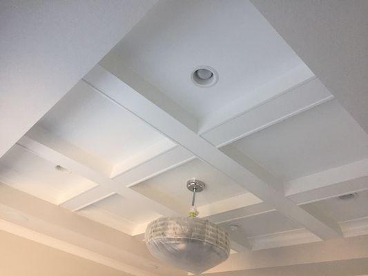 Tray ceiling in finished new house