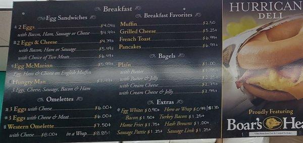 Breakfast Menu