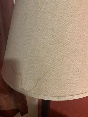 Dirty stains on lamp shades